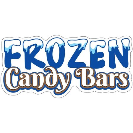 SIGNMISSION Frozen Candy Bars Decal Concession Stand Food Truck Sticker, 24" x 10", D-DC-24 Frozen Candy Bars19 D-DC-24 Frozen Candy Bars19